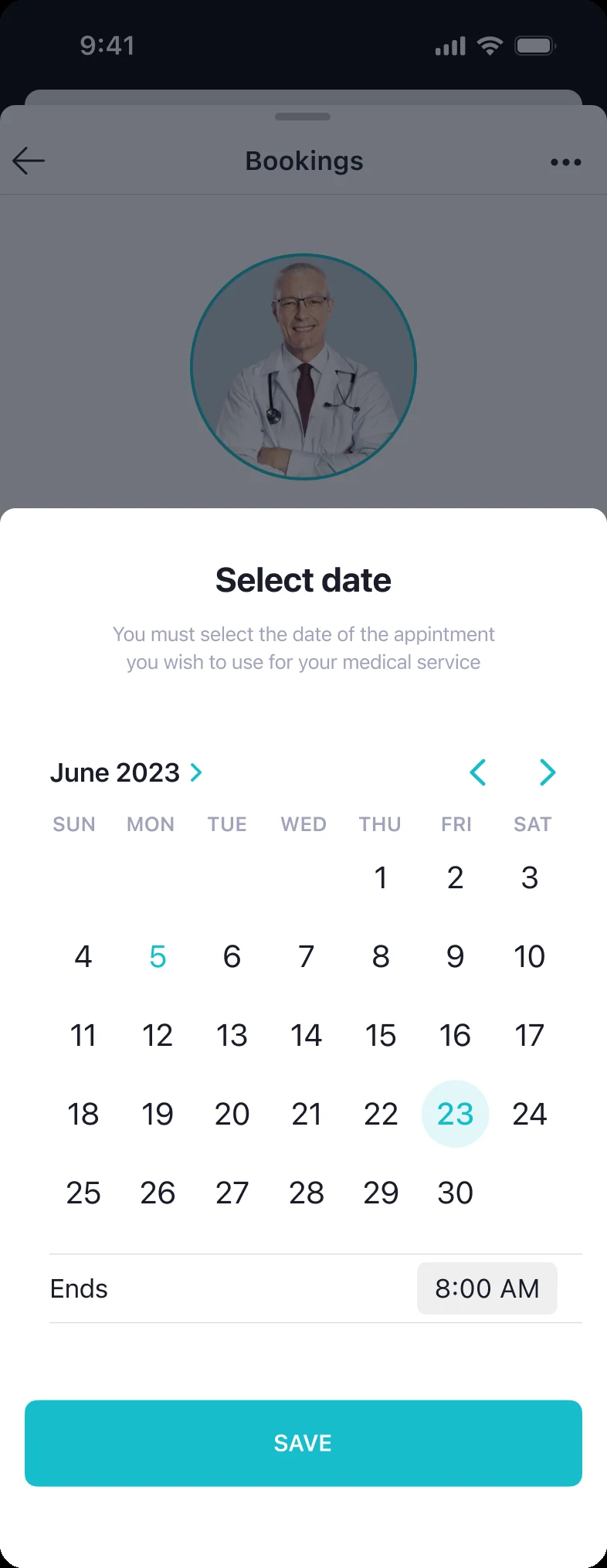 Select date