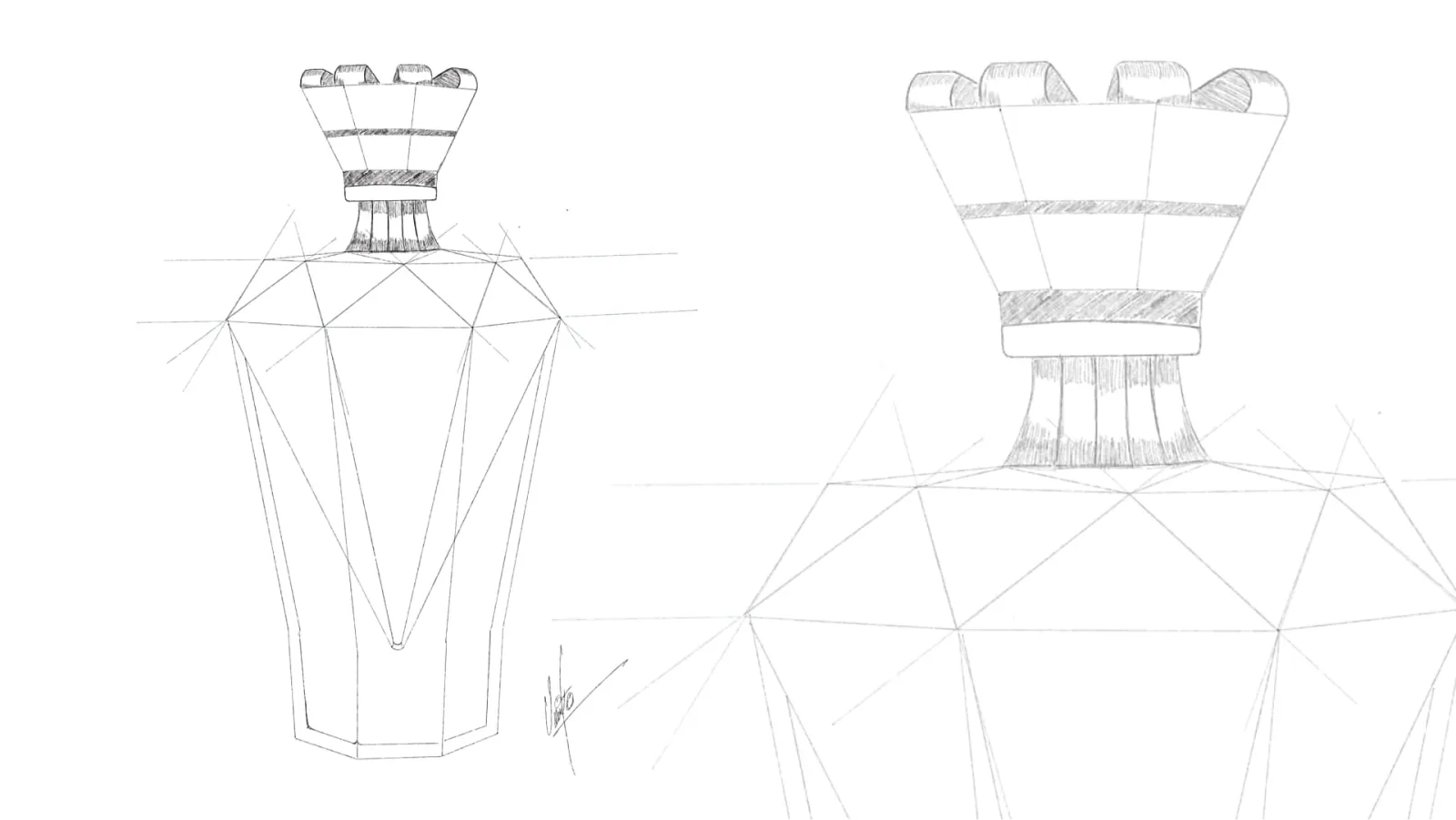 Bottle sketch