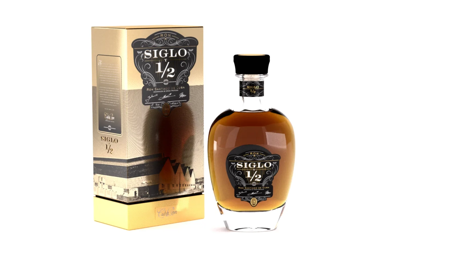 Ron Siglo 1/2 – botella y estuche